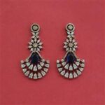 Sapphire Royale Fan-Drop Earrings