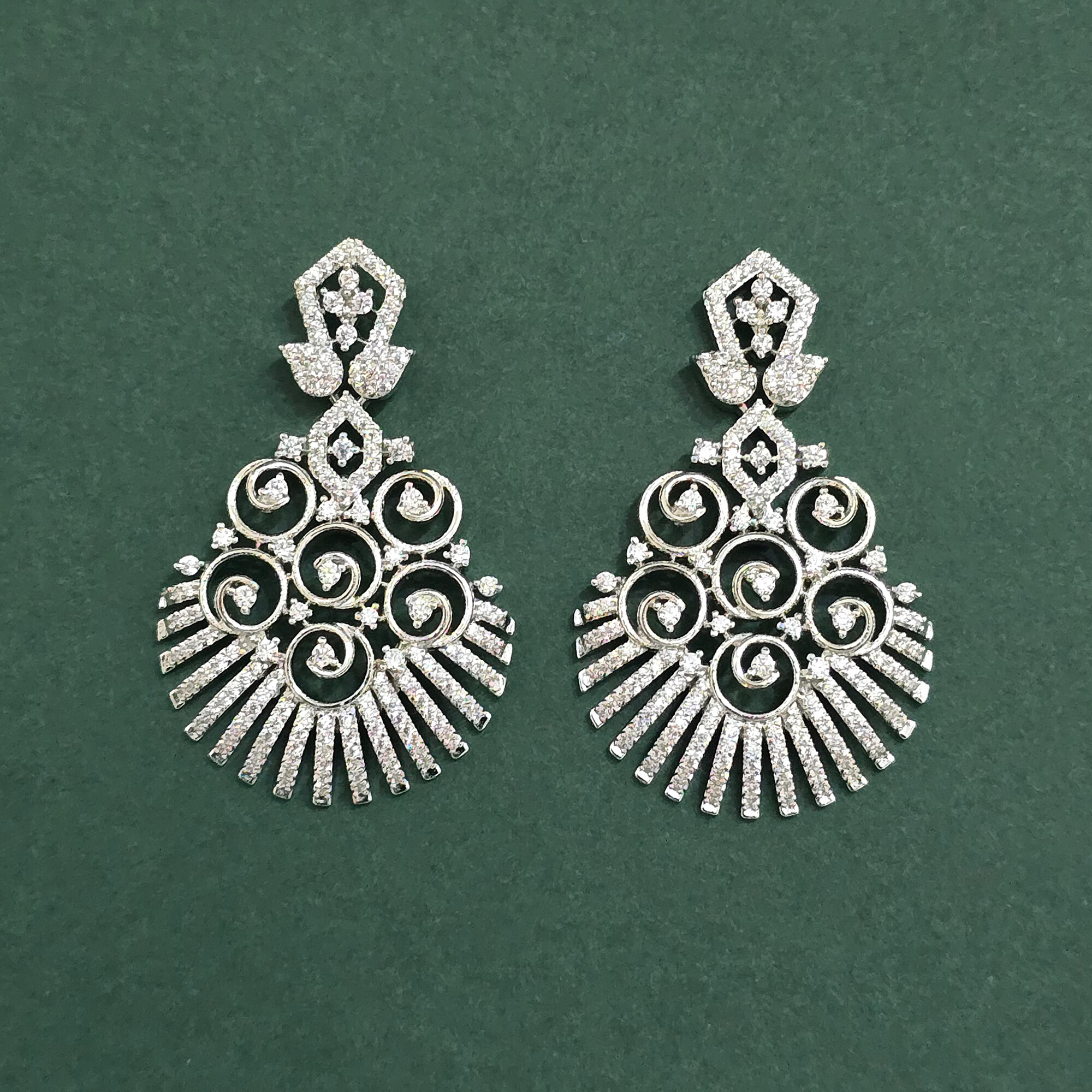 Silver Glitz Chandelier Drops - Image 1