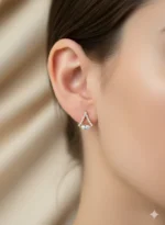 Anti Tarnish CZ Earring 14  - Image 2
