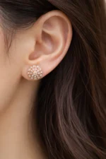 Anti Tarnish CZ Earring 17  - Image 2