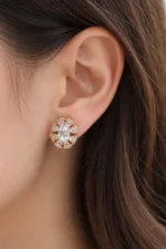 Anti Tarnish CZ Earring 18  - Image 2