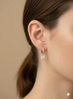Anti Tarnish CZ Earring 37  - Image 2