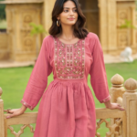 Rayon Designer Long Top