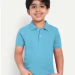 Kids Cotton Collar Neck Tee – Breathable & Gentle on Skin