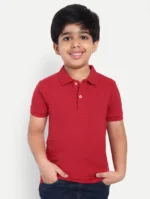 Kids Cotton Collar Neck Tee – Breathable & Gentle on Skin - Image 2