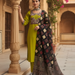 Readymade Cotton Pant Suits- Mirror Work