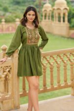 Rayon Designer Long Top - Image 2