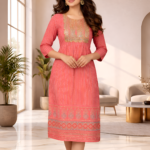 Cotton Stripe Anarkali Kurtis