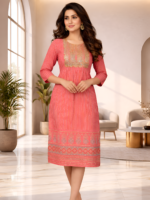 Cotton Stripe Anarkali Kurtis
