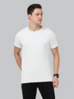 Venus 180 Cotton Unisex Round Neck Short Sleeve Tee - Image 2