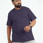 Cotton Plus size Round Neck Short Sleeve Tee