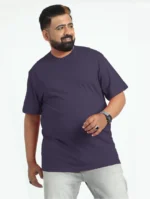 Cotton Plus size Round Neck Short Sleeve Tee