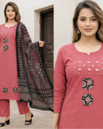 Readymade Cotton Pant Suits- Mirror Work