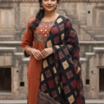 Readymade Cotton Pant Suits- Mirror Work