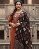 Readymade Cotton Pant Suits- Mirror Work