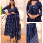 Printed Viscose Rayon Kurta Set with Dupatta