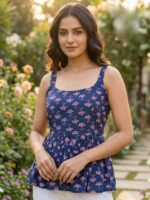 PRINCESS COTTON PRINTED FANCY SUMMER WEAR LADIES TOPS - Image 2