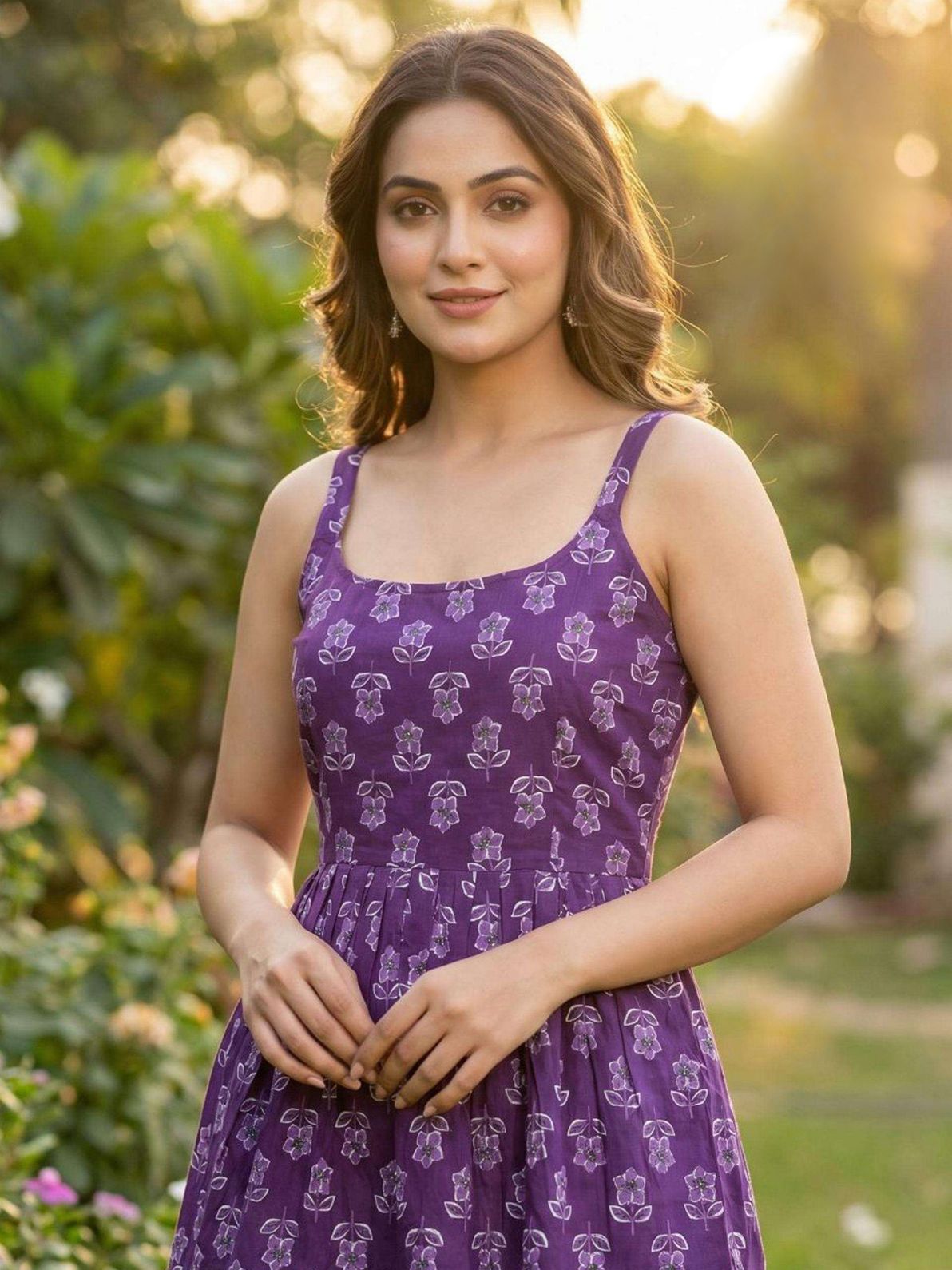 PRINCESS COTTON PRINTED FANCY SUMMER WEAR LADIES TOPS - Image 1