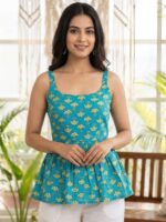 PRINCESS COTTON PRINTED FANCY SUMMER WEAR LADIES TOPS - Image 4