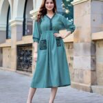 VISCOSE DESIGNER LADIES ONE PIECE GOWN DRESS