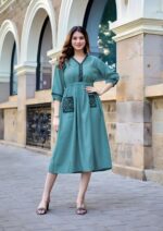 VISCOSE DESIGNER LADIES ONE PIECE GOWN DRESS
