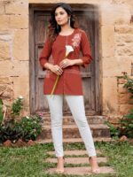 COTTON FANCY WESTERN WEAR LADIES TOP - Image 2