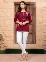COTTON FANCY WESTERN WEAR LADIES TOP - Image 4