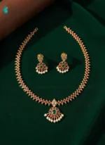 AD Diamond Finish Jewellery Set