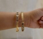 Anti Tarnish Antique gold bangles - Image 3