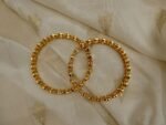 Anti Tarnish White Kundan Bangle - Image 2