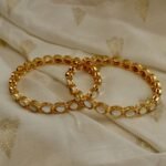 Anti Tarnish White Kundan Bangle