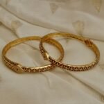 Anti Tarnish Maharani leaf luxe Kada