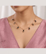 Anti Tarnish Tear drop stone necklace