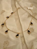 Anti Tarnish Tear drop stone necklace - Image 4
