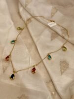 Anti Tarnish Tear drop stone necklace - Image 2