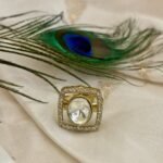 Anti Tarnish Statement kundan ring