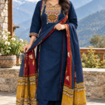 Cotton Kurti Set with Dupatta