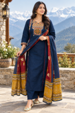 Cotton Kurti Set with Dupatta