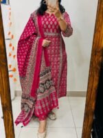 Cotton Kurti Set with Dupatta - Image 5